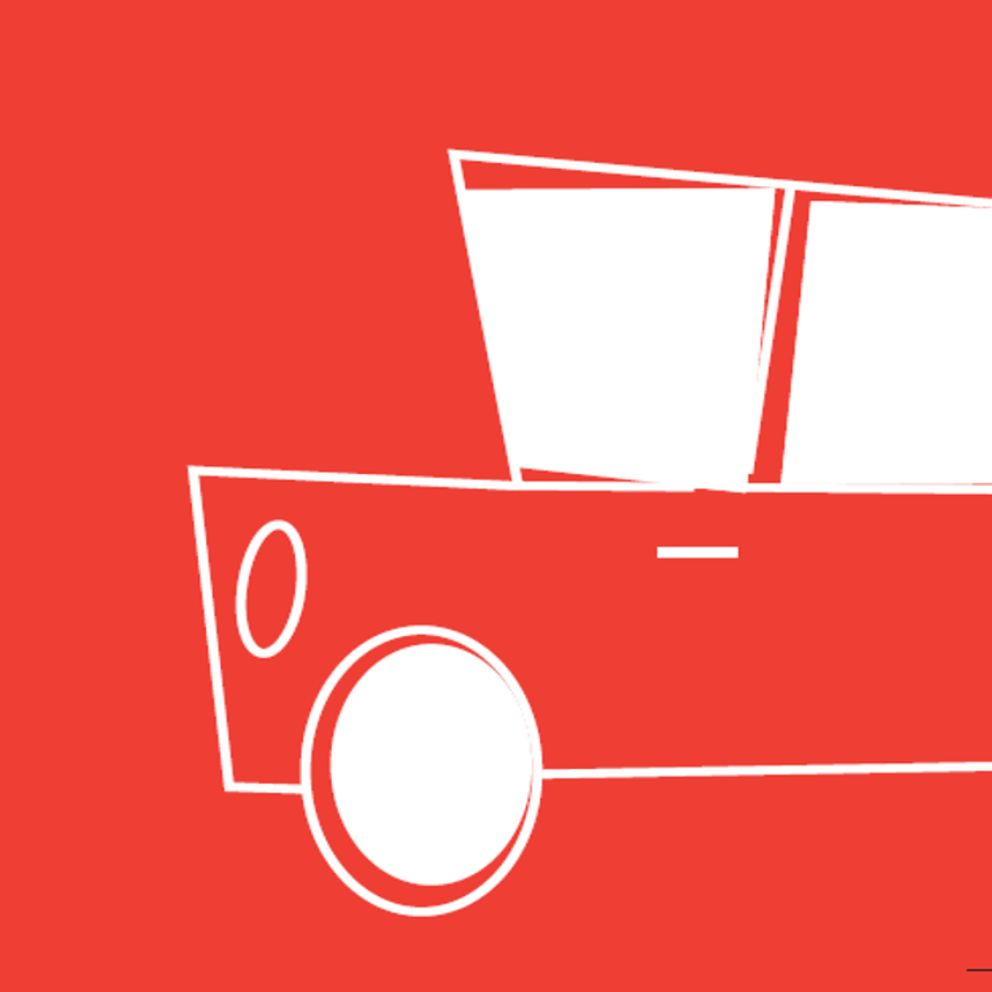 Imagen de dibujo de coche representando al permiso b